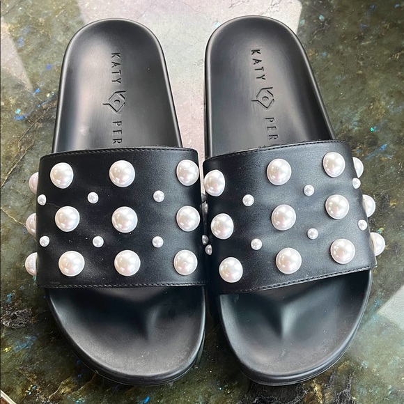 Katy Perry faux pearl embellished sandals - Picture 1 of 7